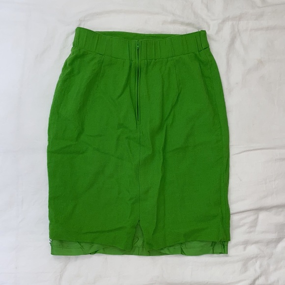 neon green pencil skirt - Picture 2 of 2